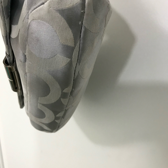 Coach Kristen Signature C Gray Silver  2011 Hobo Bag Purse with Crsbdy Strap EUC - Picture 4 of 9